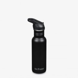 Klean Kanteen Classic 532ml med Flip Seal Sportkork och sugrör - Black