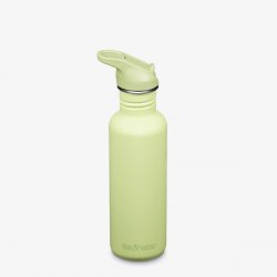 Klean Kanteen Classic 800ml med Flip Seal Sportkork och sugrör - Shadow Lime