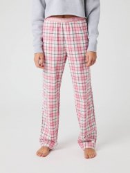 Björn Borg Jr Core Flannel Pyjama Pants - Small Tartan 2 / Pink