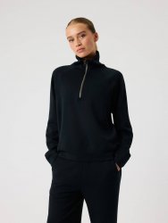 Björn Borg Women's Studio Halfzip Sweatshirt - Black Beauty