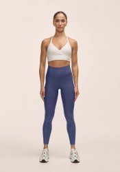 Casall Graphic High Waist Tights - Blue Shadow