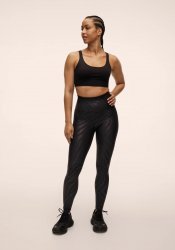 Casall Heat Printed High Waist Tights - Zebra Black