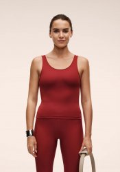 Casall Scoop Tank - Maroon Red
