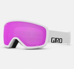 Giro Junior Stomp Goggle - White Wordmark/Amber Pink