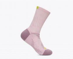Hoka Bondi Quarter Run Sock - Lilac Cream