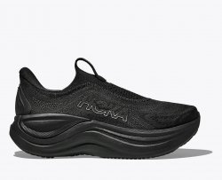 Hoka Women's Skyward Laceless - Black / Black