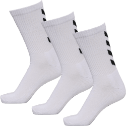 Hummel Fundamental 3-Pack Sock - White/Black
