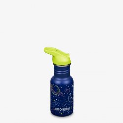 Klean Kanteen Kid's Classic 355ml med Flip Seal Sportkork och sugrör - Milky Way