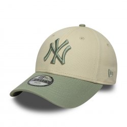New Era Kids 9Forty New York Yankees Youth MLB Cap - Cream / Pastel Green