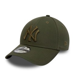 New Era 39Thirty League Essential New York Yankees Stretch Fit Cap - Olive Green