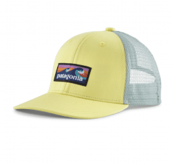 Patagonia Kids Trucker Hat - Boardshort Logo: Lemon Zest