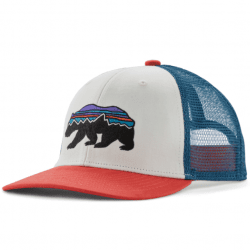 Patagonia Kids Trucker Hat Fitz Roy Bear - Birch White