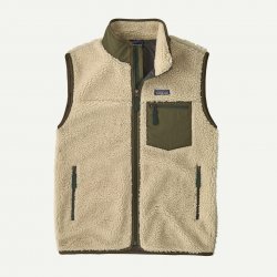 Patagonia Men's Classic Retro-X Vest - Dark Natural / Basin Green