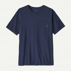 Patagonia Ms Fitz Roy Massif Pocket Tee - New Navy
