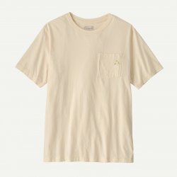 Patagonia Men's Fitz Roy Massif Pocket Tee - Undyed Natural