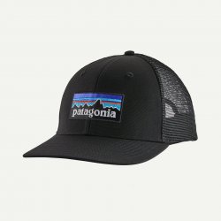 Patagonia P-6 Logo Trucker Hat - Black