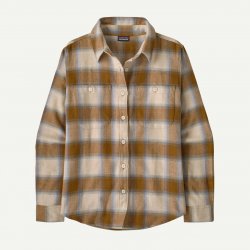 Patagonia Women's Fjord Flannel Shirt - Eclipse: Nest Brown