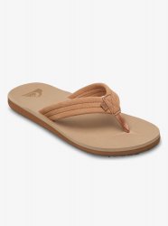 Quicksilver Men's Carver Suede Sandals - Sand / Dk Chocolate