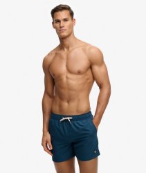 Superdry Men's Embroidered Logo 15 Swim Short - Blue Bottle
