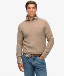 Superdry Men's Essentials Cotton Jumper - Taupe Marl