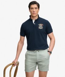 Superdry Men's Merchant Linen Shorts - Bay Green