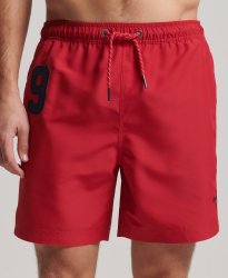Superdry Polo Recycled Swim Shorts - Rouge Red