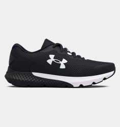 Under Armour Boys Grade School UA Charged Rogue 3 Running Shoes - Black