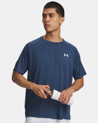 Under Armour Men's Tech Textured Short Sleeve - Wham Blue / White