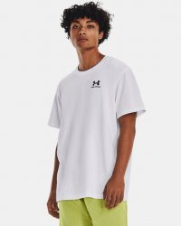 Under Armour Men's UA Logo Embroidered Heavyweight Short Sleeve - White