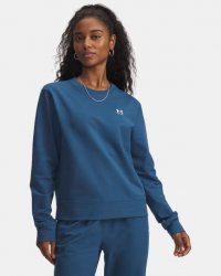 Under Armour Women's Sport Terry Crew - Wham Blue / Coyote / White
