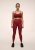Casall Graphic High Waist Tights - Maroon Red