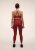 Casall Graphic High Waist Tights - Maroon Red