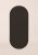 Casall Oval Pilates and Training Mat 8mm - Dark Brown
