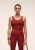Casall Scoop Tank - Maroon Red
