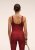 Casall Scoop Tank - Maroon Red