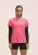 Casall Soft Texture Tee - Ruby Blush