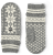 Hestra Isvik Mitten - Grey / Offwhite