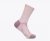 Hoka Bondi Quarter Run Sock - Lilac Cream