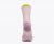 Hoka Bondi Quarter Run Sock - Lilac Cream