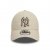 New Era 9Forty New York Yankees Team Outline Adjustable Cap - Cream / Black