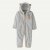 Patagonia Baby Furry Friends Bunting - Crisp Grey