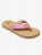 Roxy Junior RG Porto Raffia Flip-Flops - Pink / Raspberry