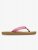 Roxy Junior RG Porto Raffia Flip-Flops - Pink / Raspberry