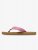 Roxy Junior RG Porto Raffia Flip-Flops - Pink / Raspberry