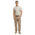 Superdry Men's Classic Cotton Lin Short Sleeve Grandad - Natural Ecru