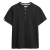 Superdry Men's Classic Cotton Lin Short Sleeve Grandad - Dark Charcoal
