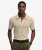 Superdry Men's Knitted Texture Short Sleeve Polo - Oatmeal Beige