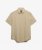 Superdry Men's Riviera Short Sleeve Linen Shirt - Tan Chambray