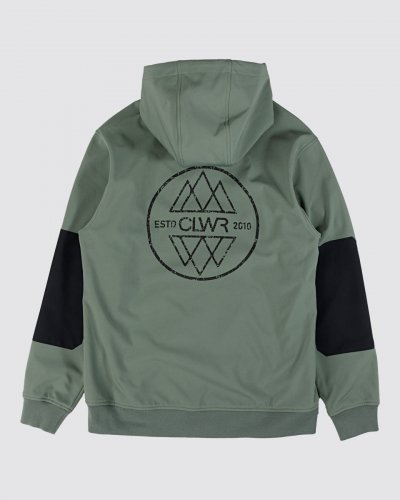 Colourwear Youth EST 2010 Snowboard Hoodie - Dark Sage