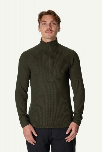 Houdini Ms Pace Flow Half Zip - Green Illusion